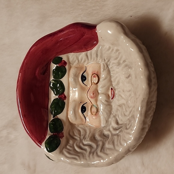 SANTA CLAUS  🎅  FACE 🍬 CANDY DISH. - Picture 1 of 5